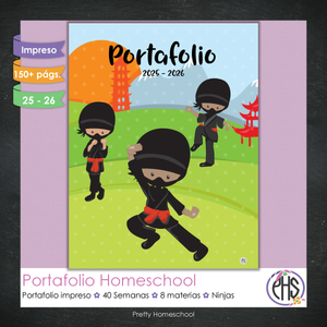Portafolio Homeschooler 2025 – 2026 - Ninja - Impreso