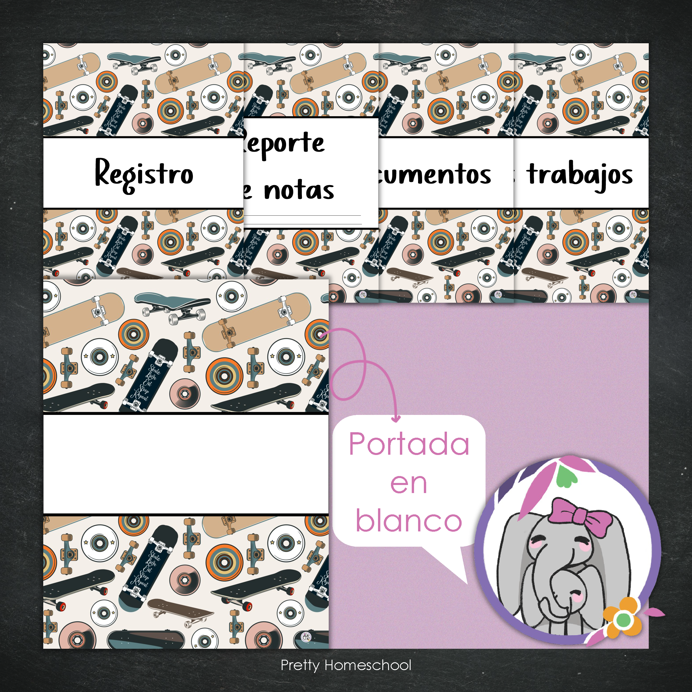 Portafolio Homeschooler 2025 – 2026 - Patinetas - Impreso