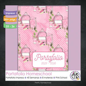 Portafolio Homeschooler 2025 – 2026 - Pink School - Impreso