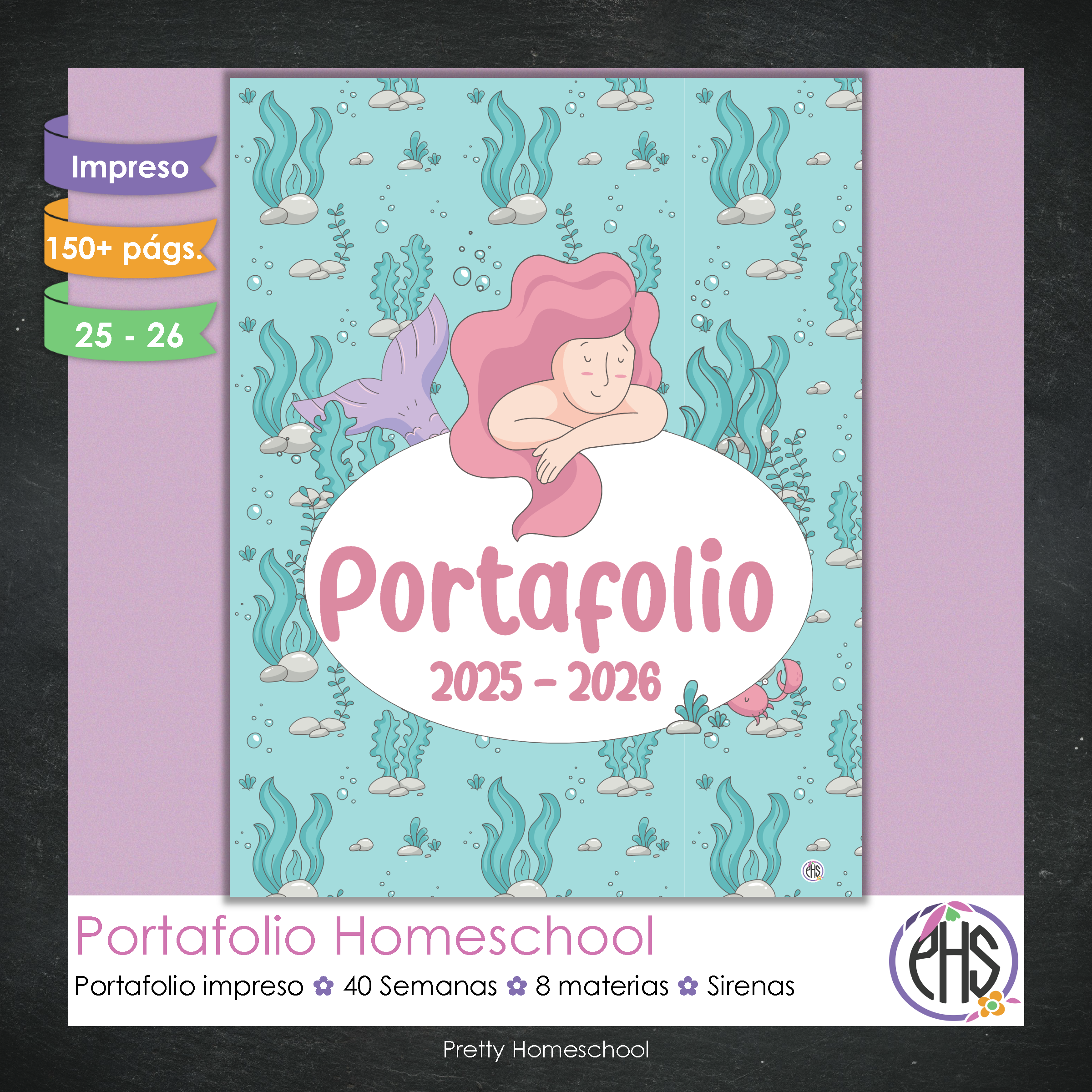 Portafolio Homeschooler 2025 – 2026 - Sirenas - Impreso