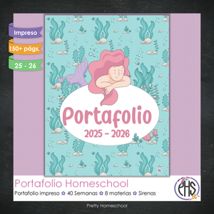 Portafolio Homeschooler 2025 – 2026 - Sirenas - Impreso
