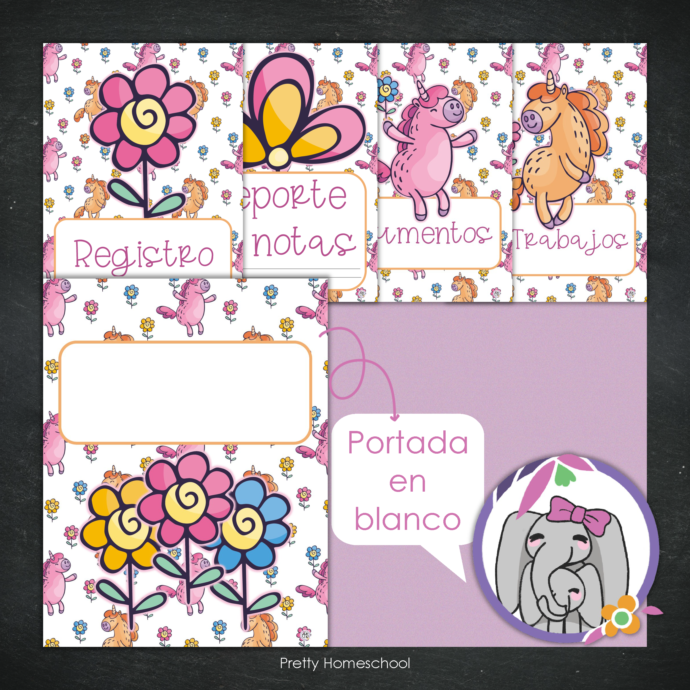 Portafolio Homeschooler 2025 – 2026 - Unicornios - Impreso