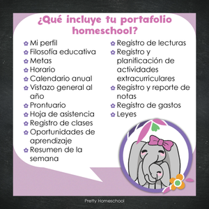 Portafolio Homeschooler 2025 – 2026 - Buhos y Flores - Impreso