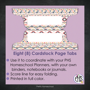 Page Tabs / Homeschool Planner / Aztec