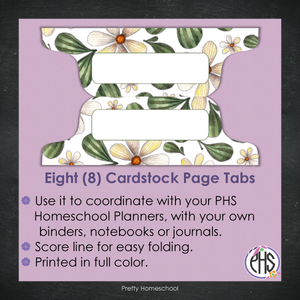 Page Tabs / Homeschool Planner / Forest