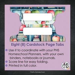 Page Tabs / Homeschool Planner / Bookshelf