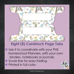 Page Tabs / Homeschool Planner / Butterflies