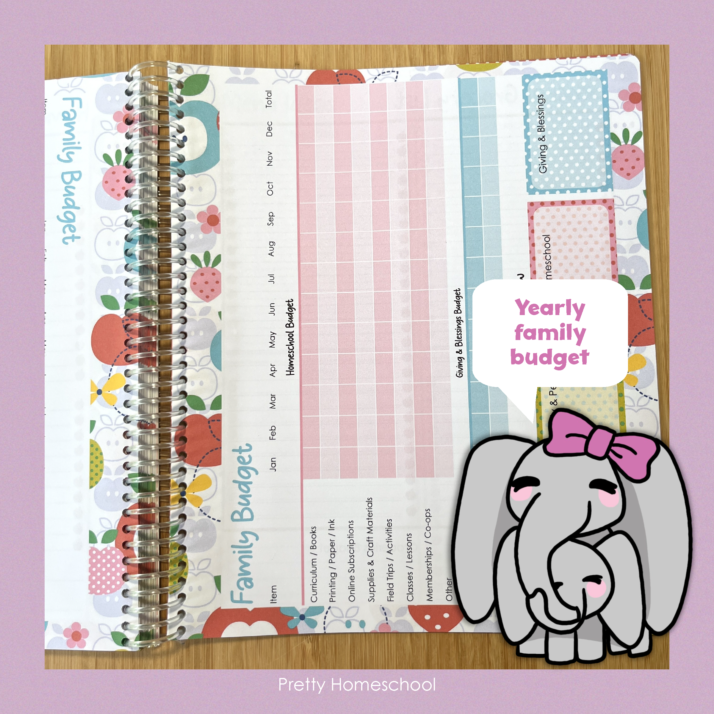 2026 Weekly Planner for Busy Homeschool Moms — Spiral Mom Organizer for Home & School