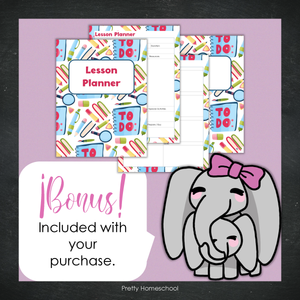 Printable Homeschool Planner | Digital PDF for Annotation or Printing | 2025-2026 School Year | School Stationery Design