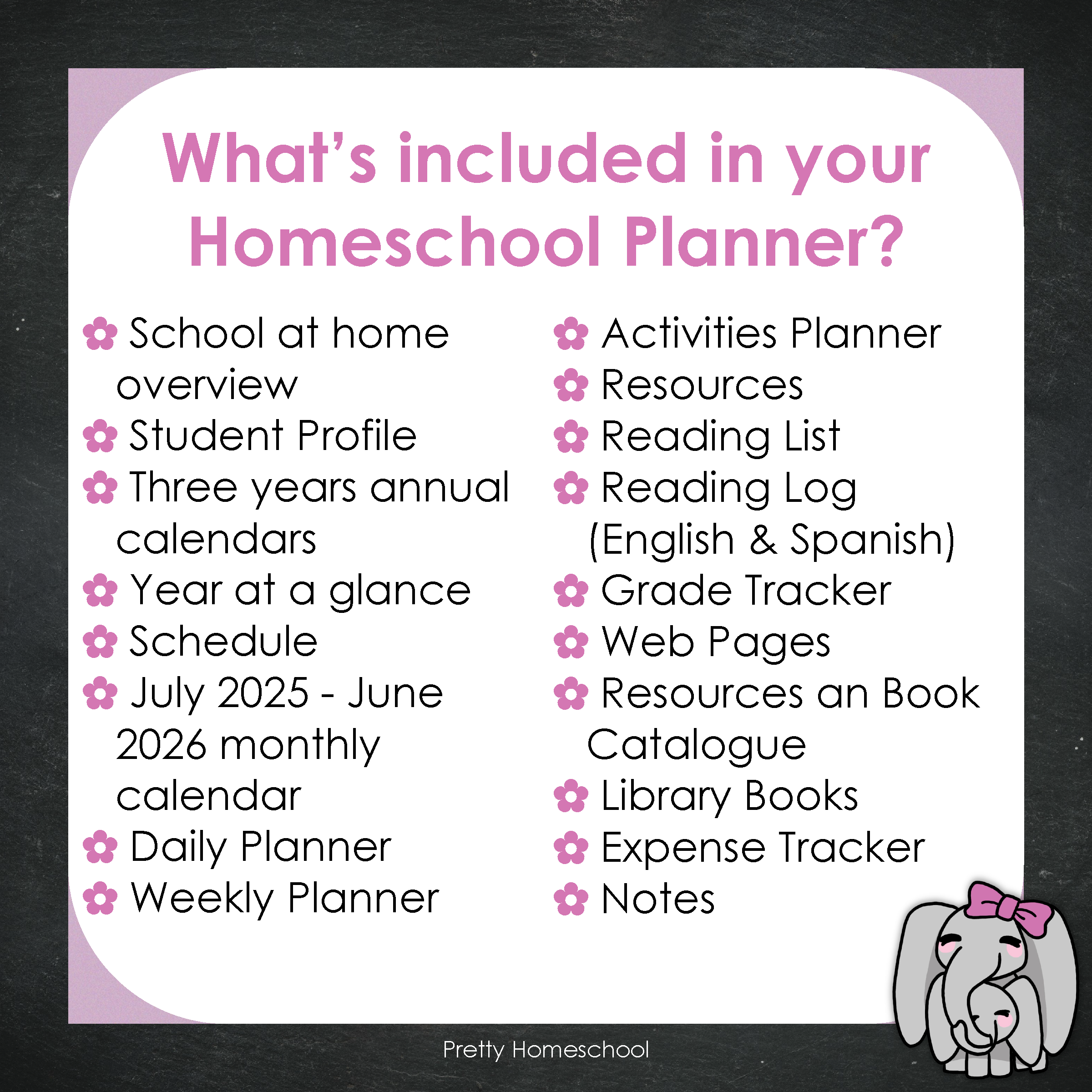 Printable Homeschool Planner | Digital PDF for Annotation or Printing | 2025-2026 School Year | Aztec Pattern Design