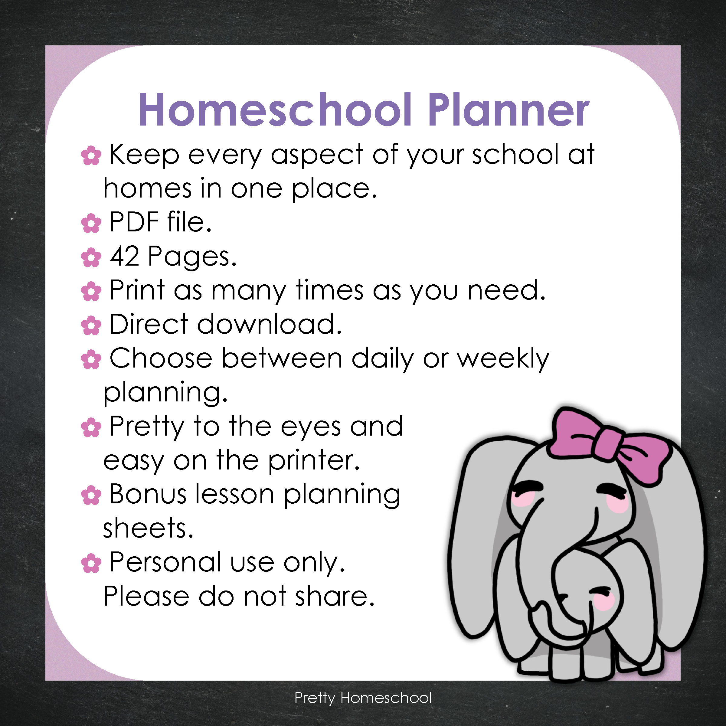 Printable Homeschool Planner | Digital PDF for Annotation or Printing | 2025-2026 School Year | Aztec Pattern Design