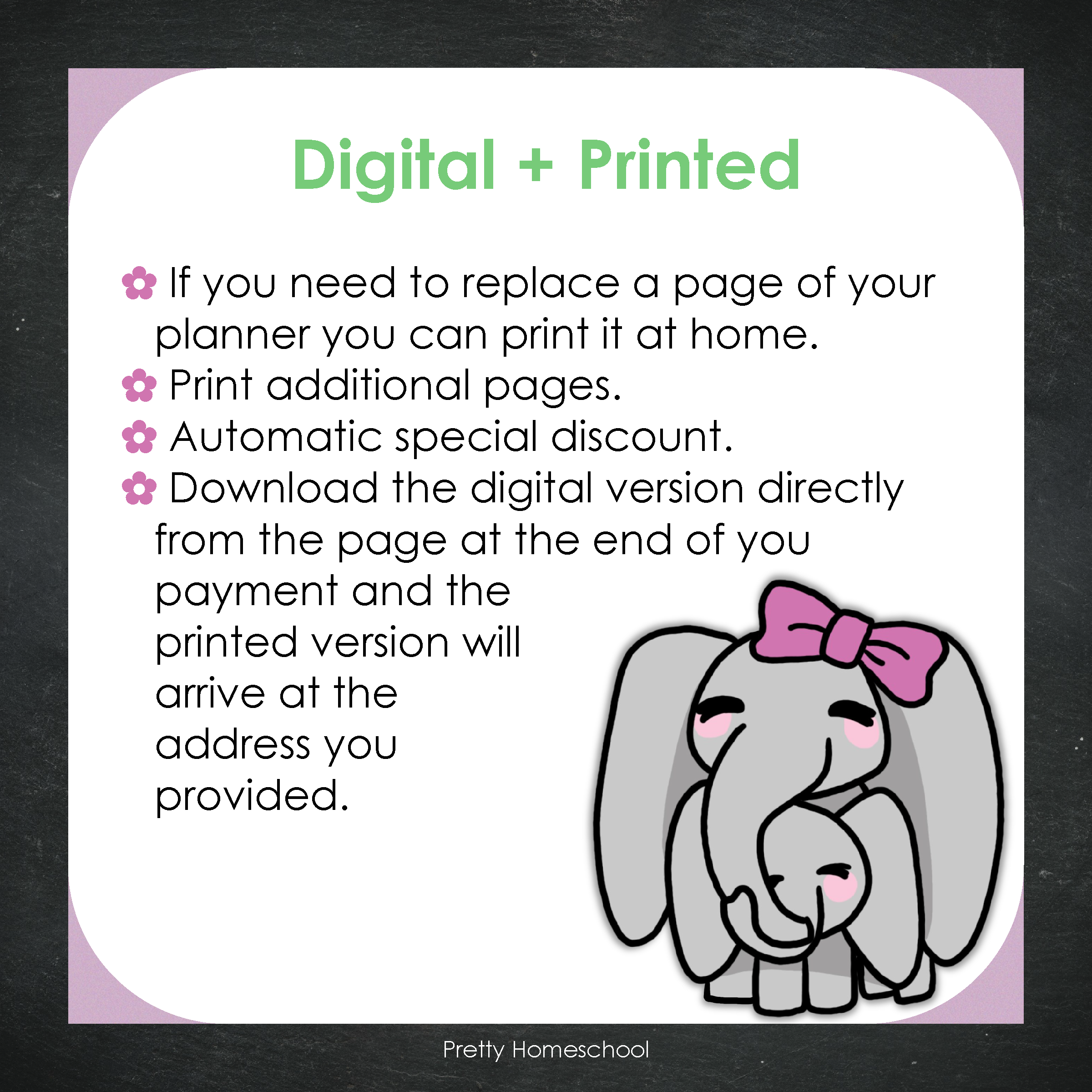 Printed Homeschool Planner | Daily & Weekly Organizer for 4 Students | Butterflies Design + Digital PDF