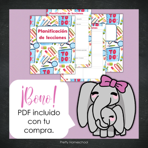Libreta de Planes Homeschool en PDF | Planificación Diaria o Semanal para Varios Estudiantes | Diseño Escuelita