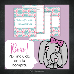 Libreta de Planes Homeschool en PDF | Planificación Diaria o Semanal para Varios Estudiantes | Diseño Paisley
