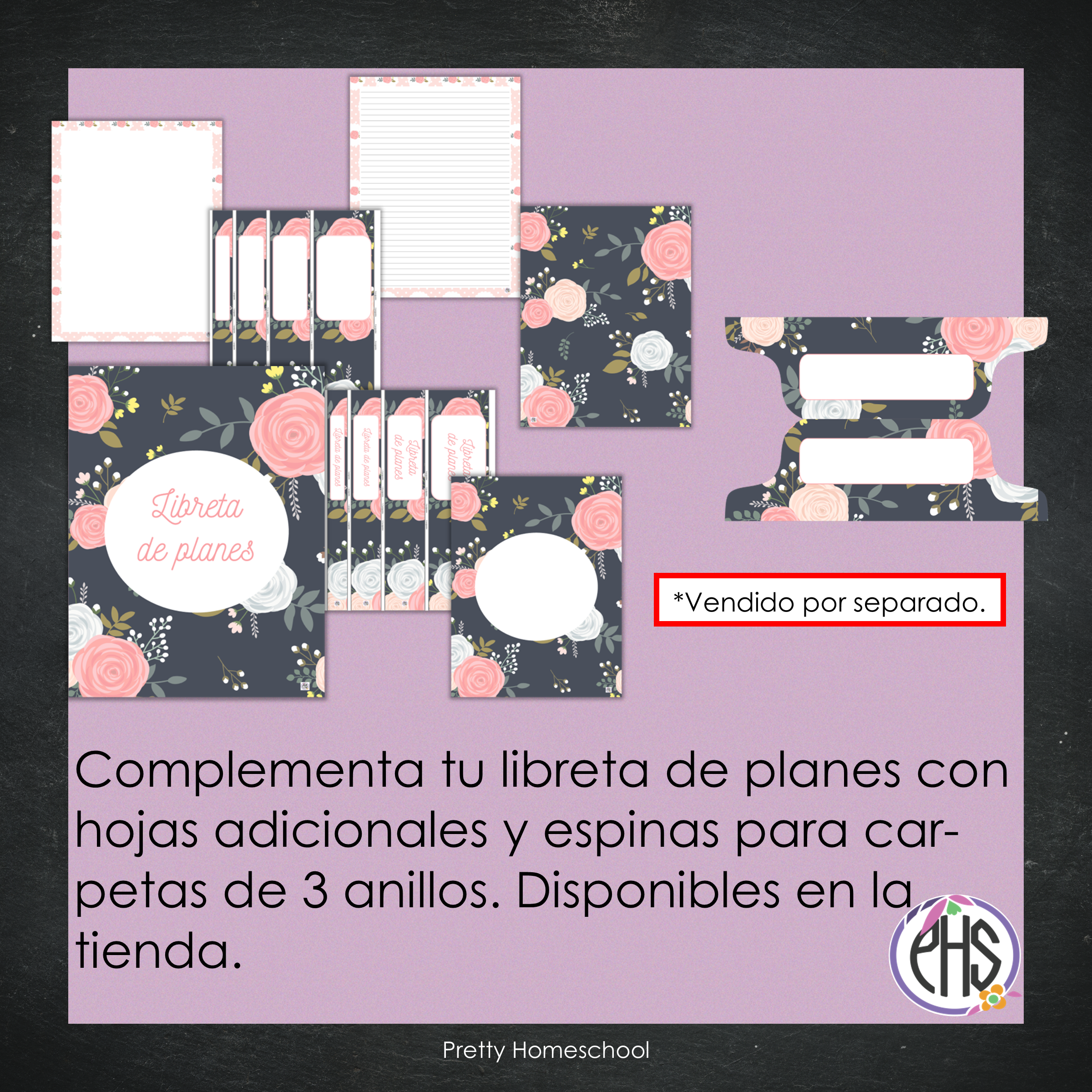 Libreta de planes homeschool imprimible / Archivo PDF solamente / Blush Pink