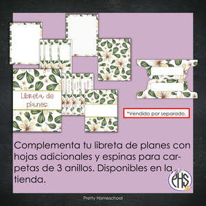 Libreta de planes homeschool imprimible / Archivo PDF solamente / Forest