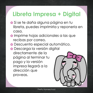 Libreta de Planes Homeschool Impresa | Planificador Diario y Semanal para 4 Estudiantes | Versión Impresa + PDF | Diseño escolar
