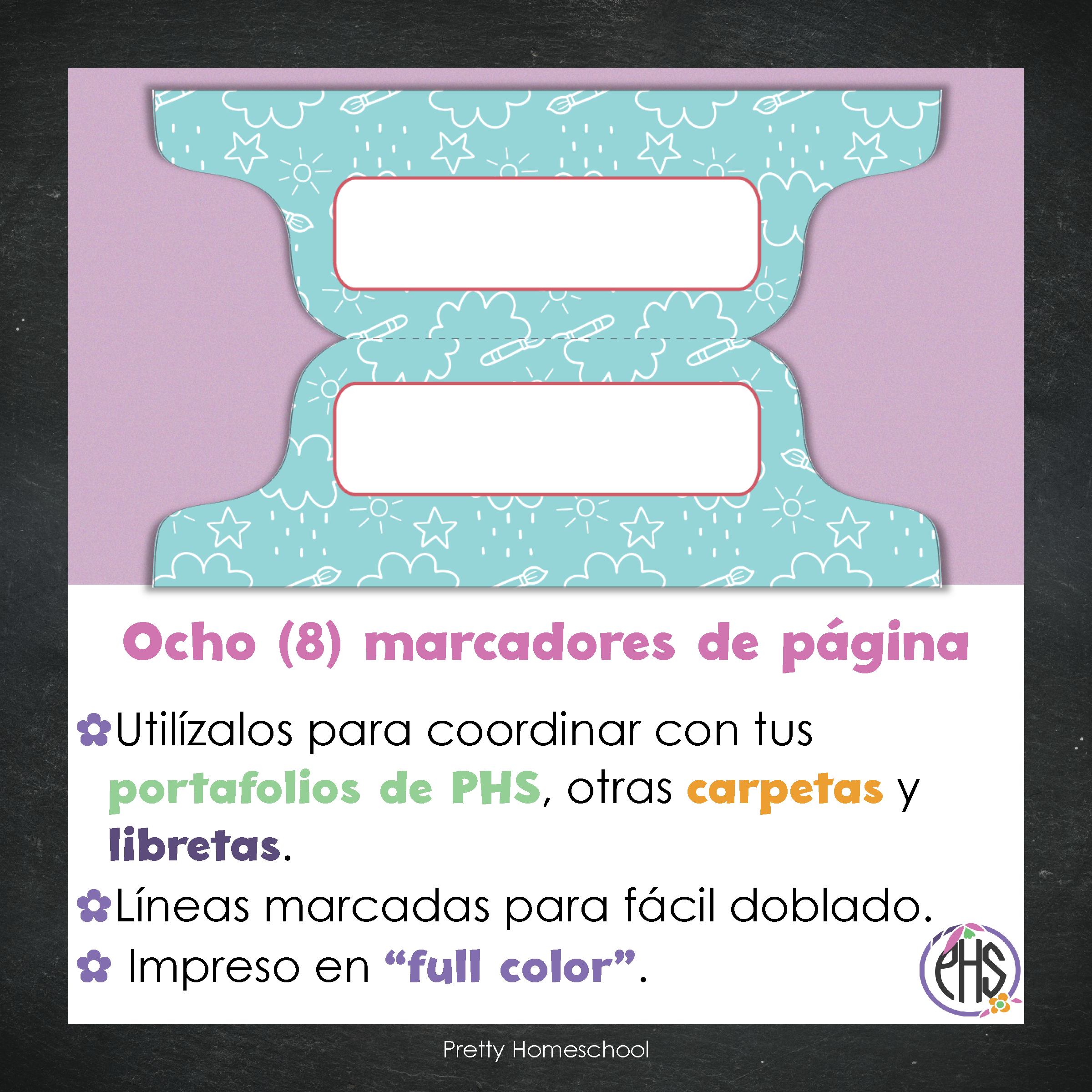 Marcadores de página: Portafolio Arcoiris