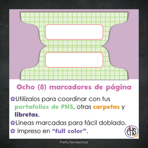 Marcadores de página: Portafolio Back to School