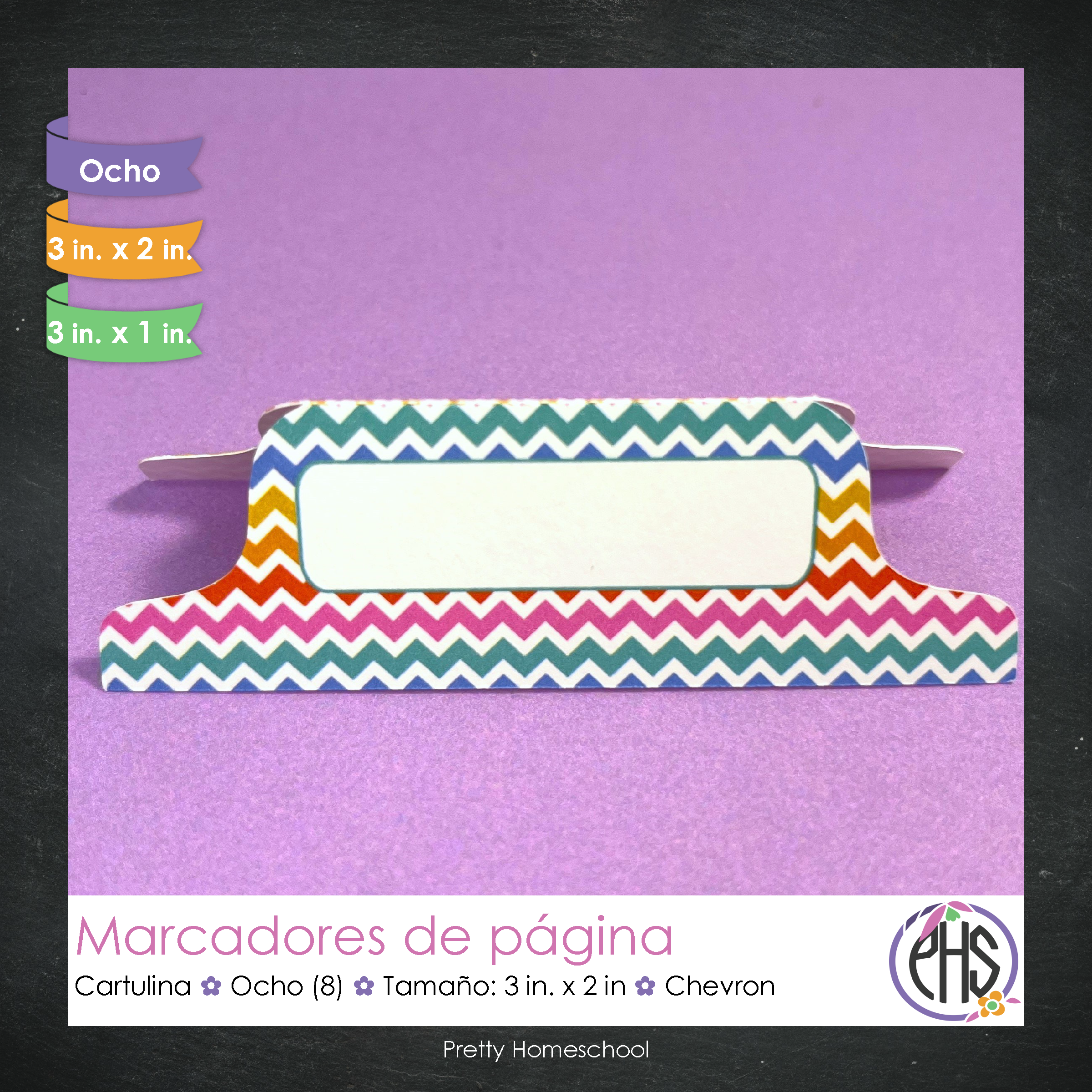 Marcadores de página: Portafolio Bright Chevron