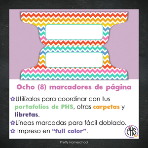 Marcadores de página: Portafolio Bright Chevron