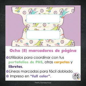 Marcadores de página: Portafolio Dinosaurios