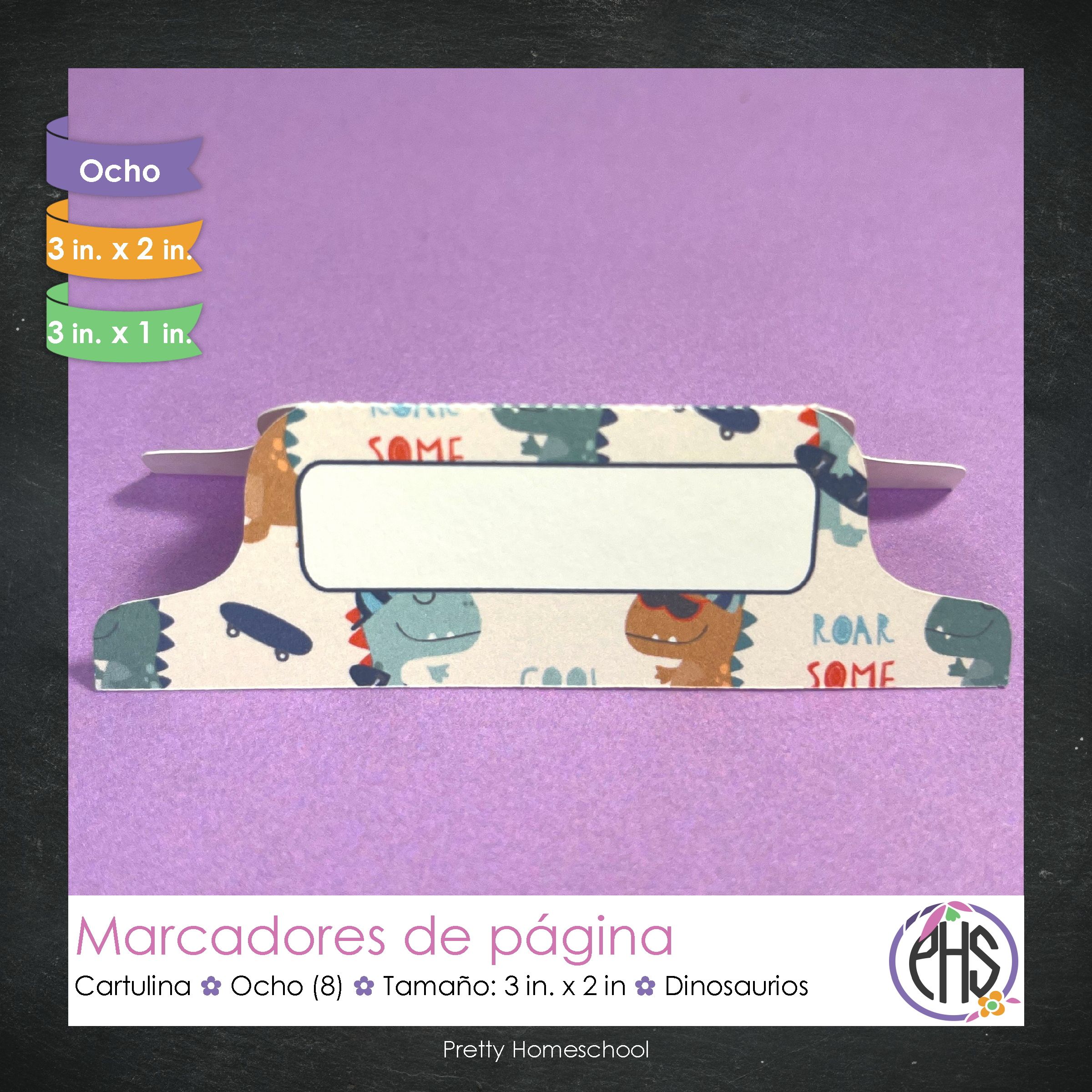 Marcadores de página: Portafolio Dinosaurios 2