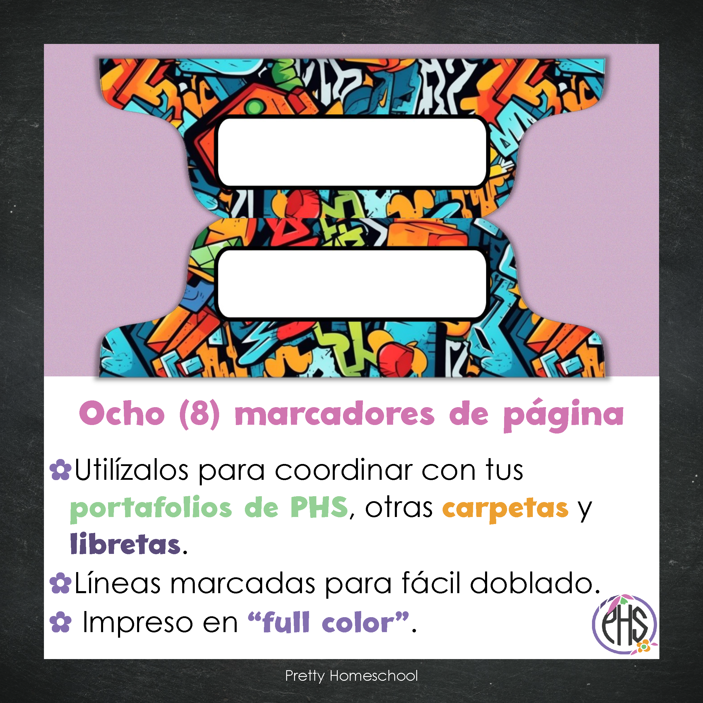 Marcadores de página: Portafolio Graffiti