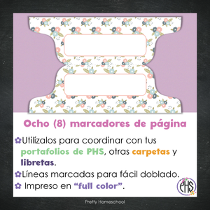 Marcadores de página: Portafolio Pastel