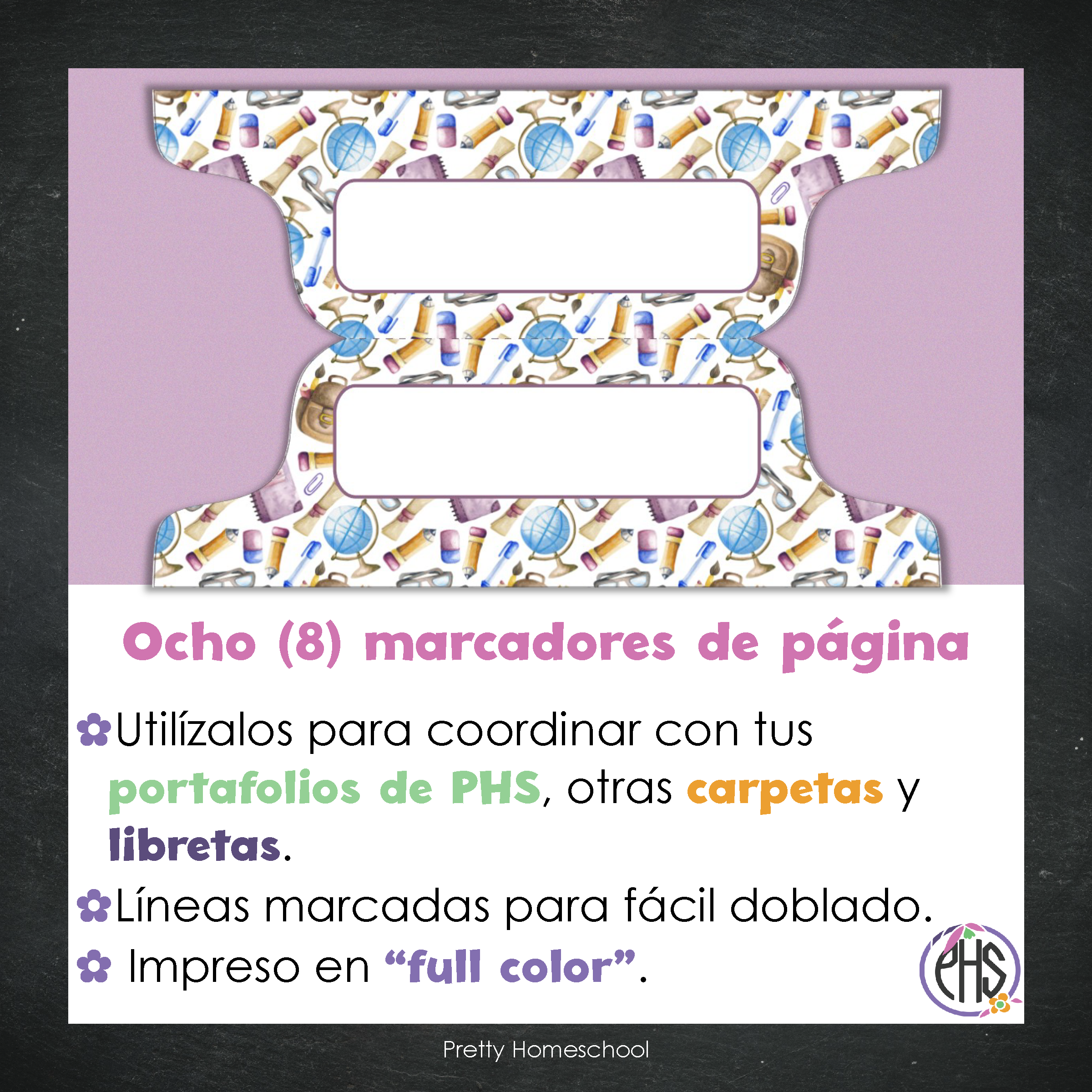 Marcadores de página: Portafolio Purple School