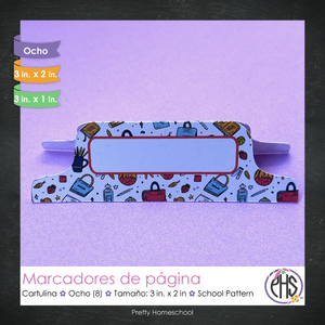 Marcadores de página: Portafolio School Pattern