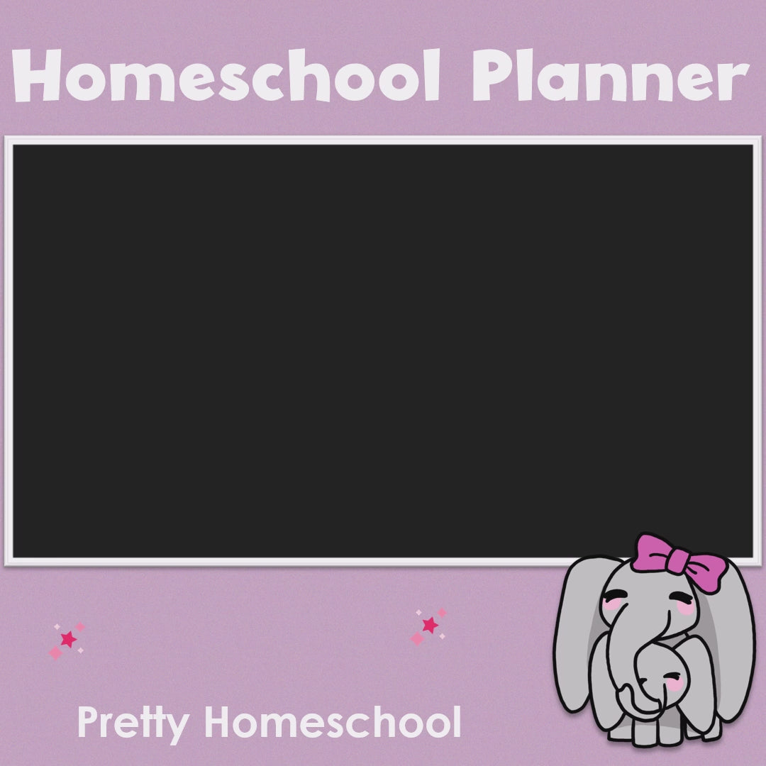 Printed Homeschool Planner | Daily & Weekly Organizer for 4 Students | School Stationery Design + Digital PDF