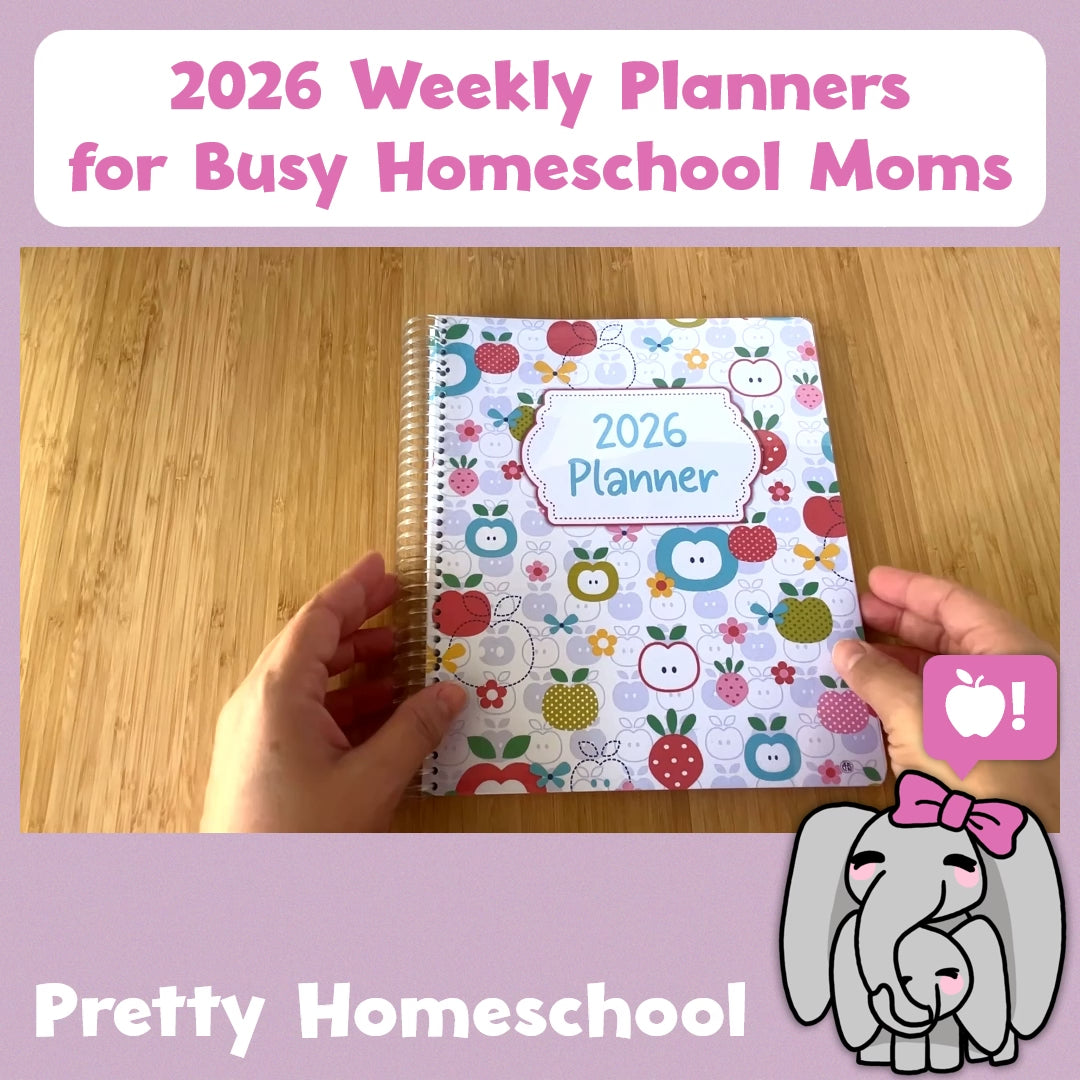 2026 Weekly Planner for Busy Homeschool Moms — Spiral Mom Organizer for Home & School