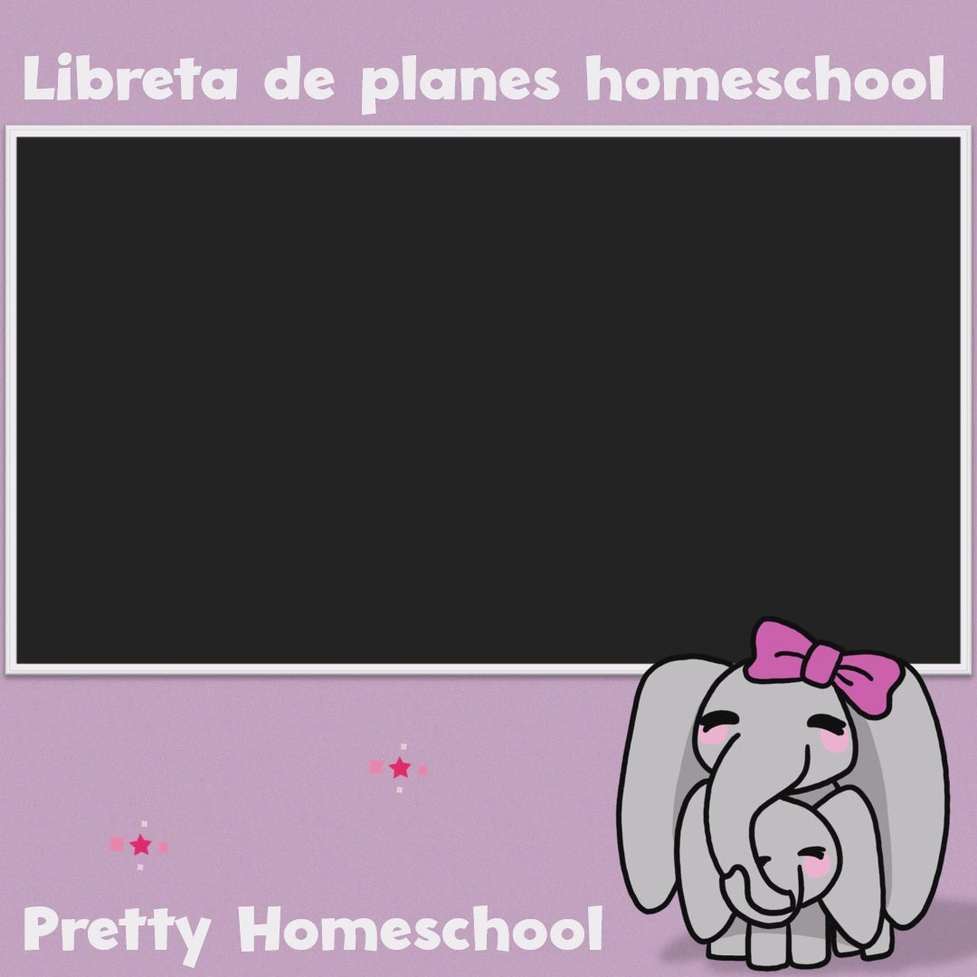 Libreta de Planes Homeschool Impresa | Planificador Diario y Semanal para 4 Estudiantes | Versión Impresa + PDF | Diseño escolar