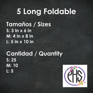 Plegable / Foldable 5 Long Foldable