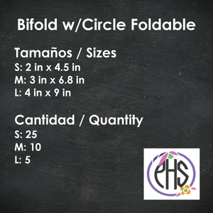 Plegable / Foldable Bifold w/Circle Foldable