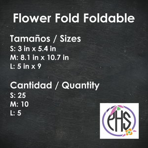 Plegable / Foldable Flower Fold Foldable