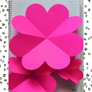 Plegable / Foldable Heart Flower Fold Foldable