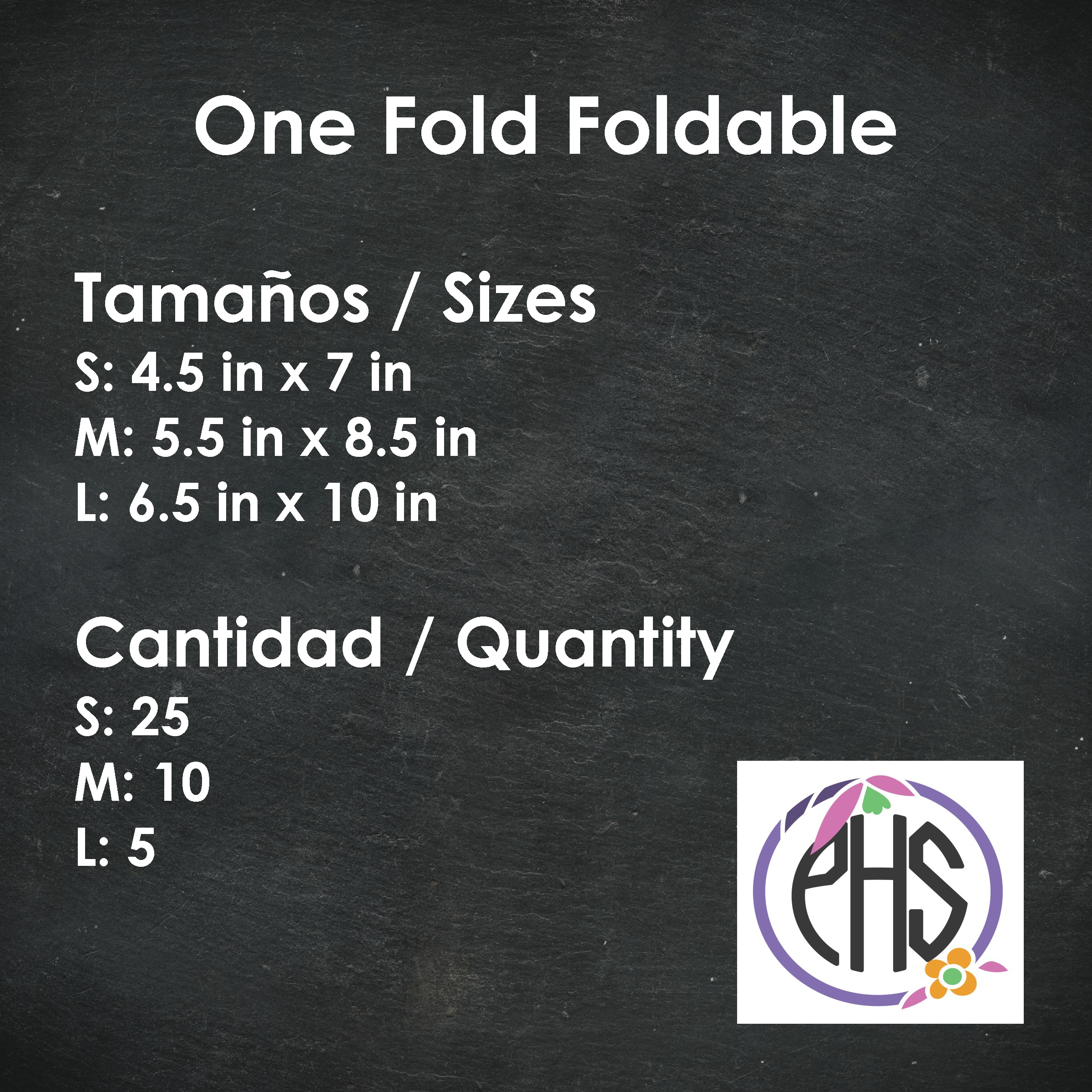 Plegable / Foldable One Fold Foldable