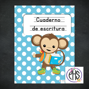 Cuaderno de escritura Monito Freebie