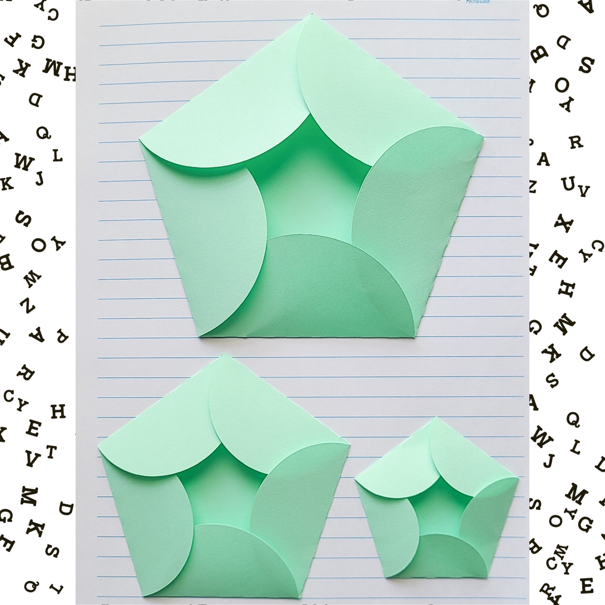 Plegable / Foldable Pentagon Flower Foldable