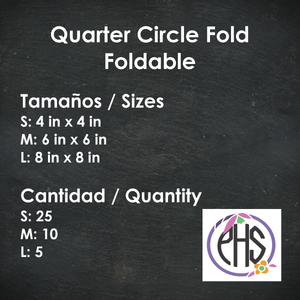 Plegable / Foldable Quarter Circle Fold Foldable