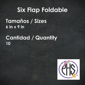 Plegable / Foldable Six Flap Foldable