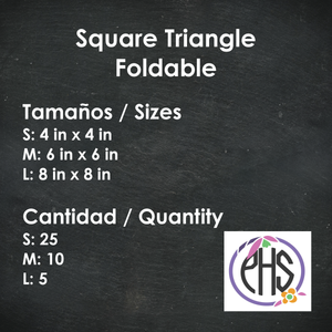 Plegable / Foldable Square Triangle Foldable