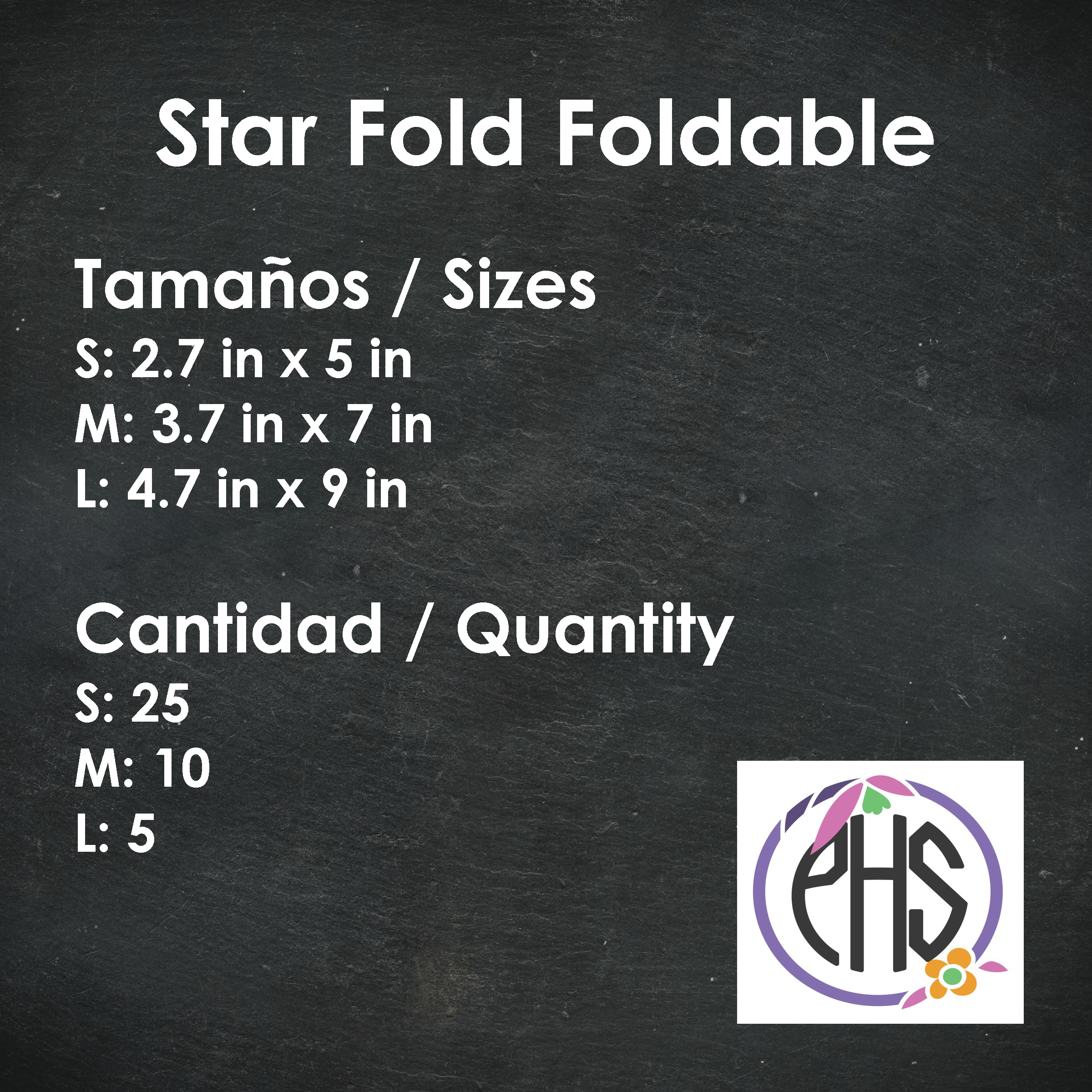 Plegable / Foldable Star Fold foldable