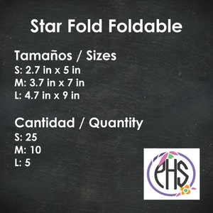 Plegable / Foldable Star Fold foldable