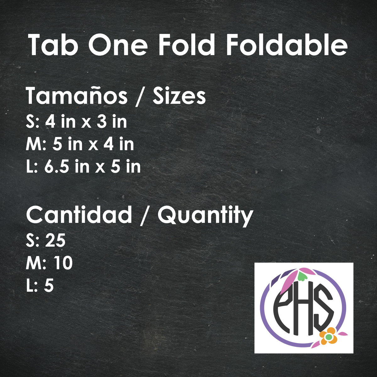 Plegable / Foldable Tab One Fold Foldable – Pretty Homeschool