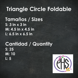 Plegable / Foldable Triangle Circle Foldable